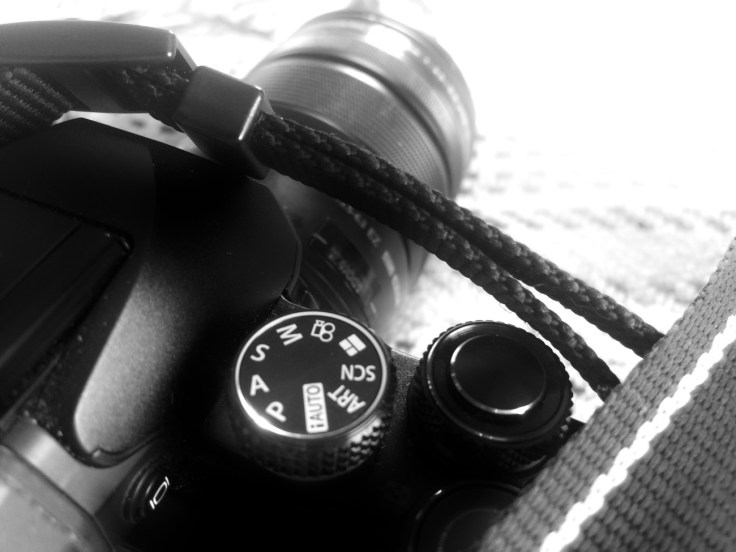 Appareil photo vu de dessus (molette de réglage des modes)