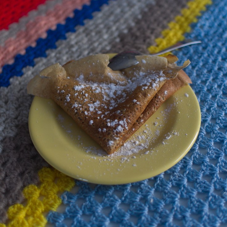 Crêpe sucre glace cosy