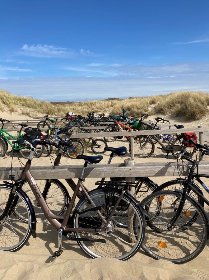 parking à vélo plage Texel